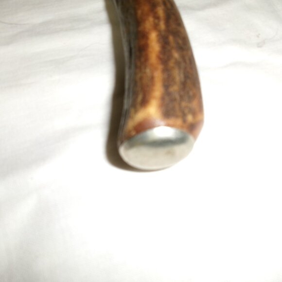 11 in Antique antler handle Meat Fork prong for pan rest - Picture 3 of 4